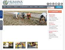 Tablet Screenshot of humana-india.org